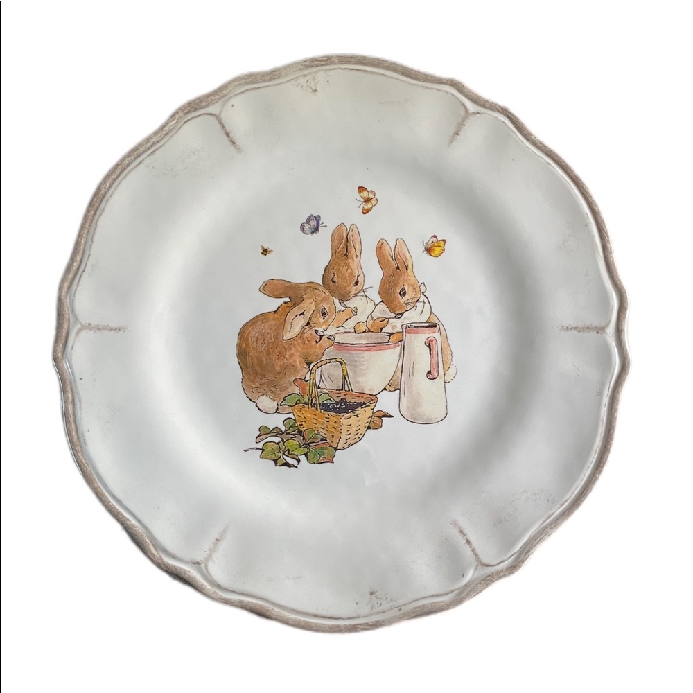 5 Pottery Barn Kids Beatrix Potter Plates Set of 5